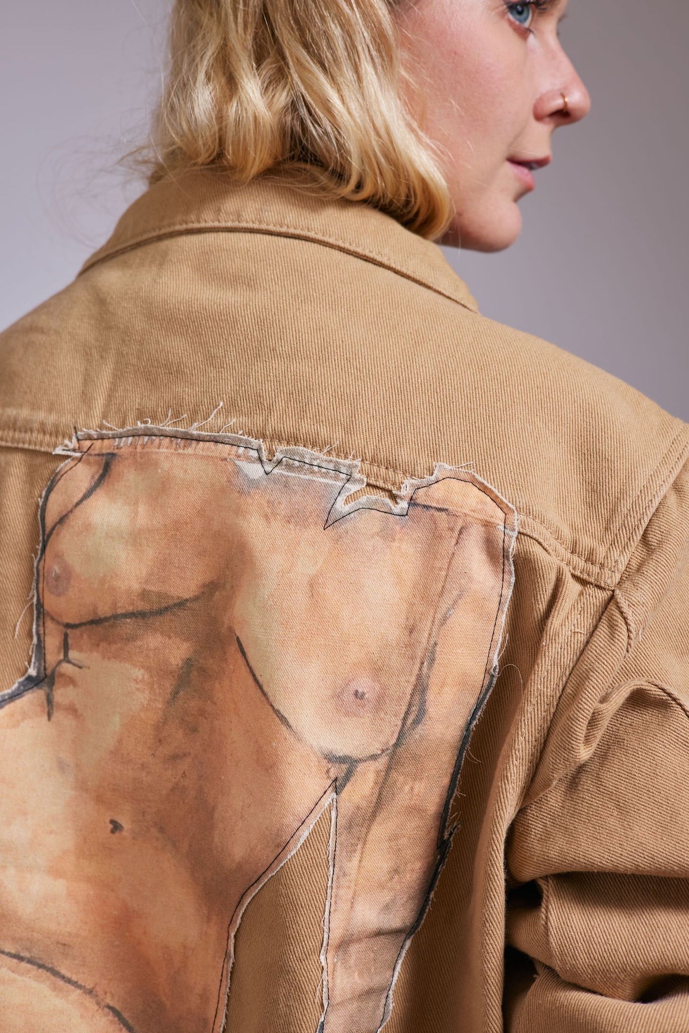 'Charlie' Hand-Stitched Denim Jacket