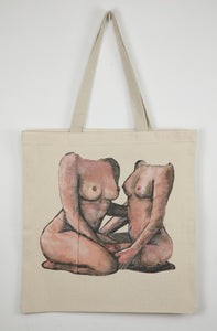 'Lovers' Canvas Tote Bag