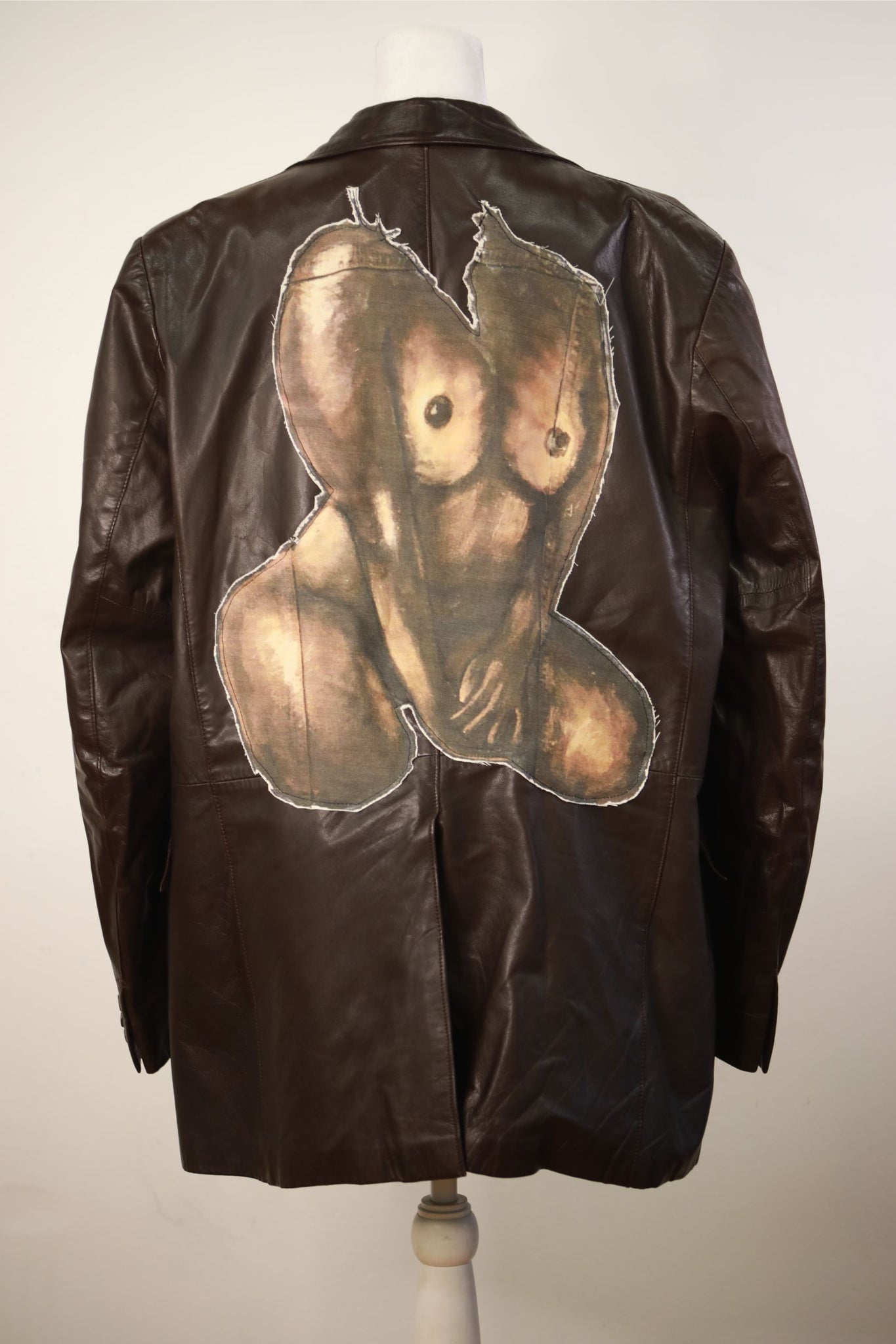 'Roxanne' Hand Stitched Leather Jacket
