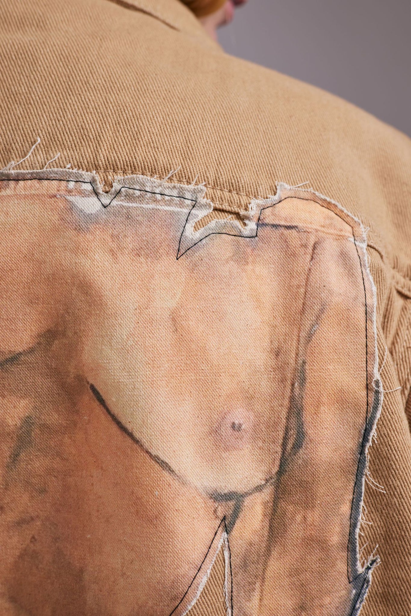 'Charlie' Hand-Stitched Denim Jacket