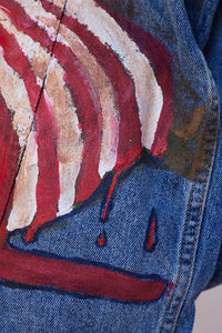 'Americana' Hand-Painted Denim Jacket