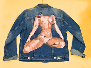 Hand-Painted Jacket w/Marmalade Design