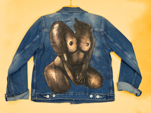 Hand-Painted Jacket w/Marmalade Design